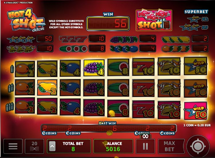 Hot4Shot Deluxe slot Stakelogic