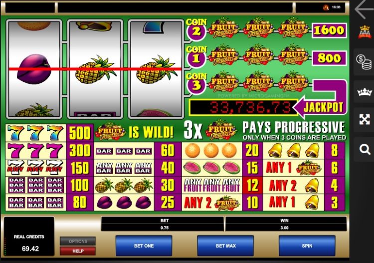 Fruit Fiestal 3 Reel online slot Microgaming