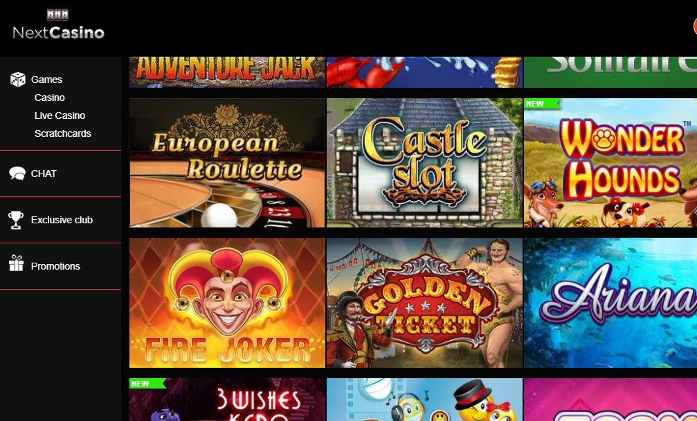 NextCasino review online