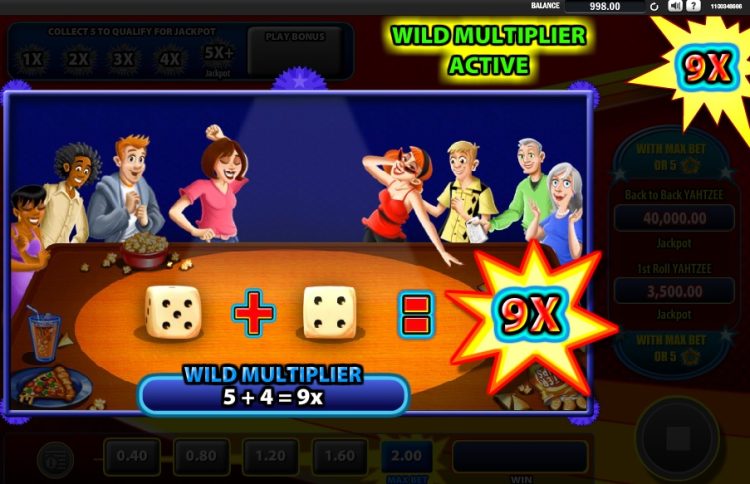 Yahtzee slot Wild Multiplier