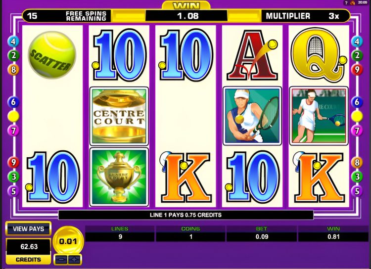 Centre Court slot Microgaming