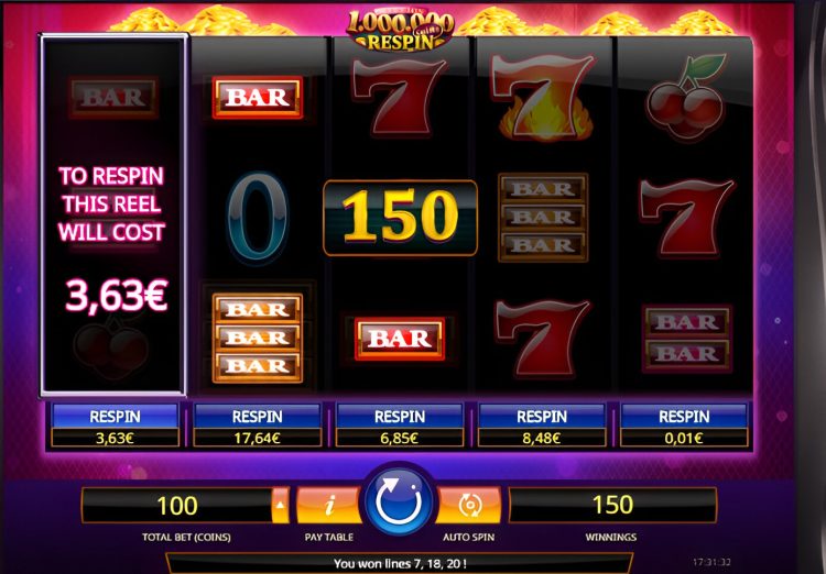 Million Coins Respin slot iSoftBet