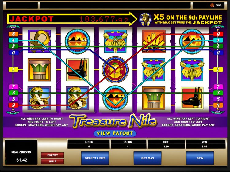 Treasure Nile online slot Microgaming