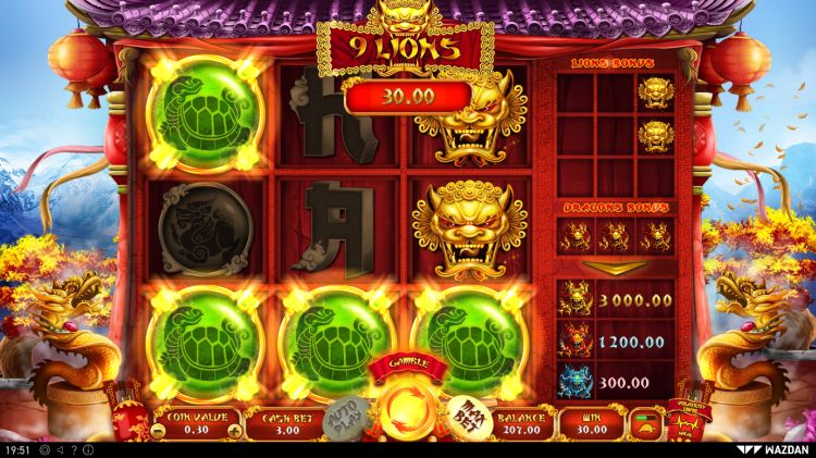 9 Lions Wazdan slot review