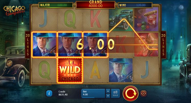 Chicago Gangsters Playson slot win