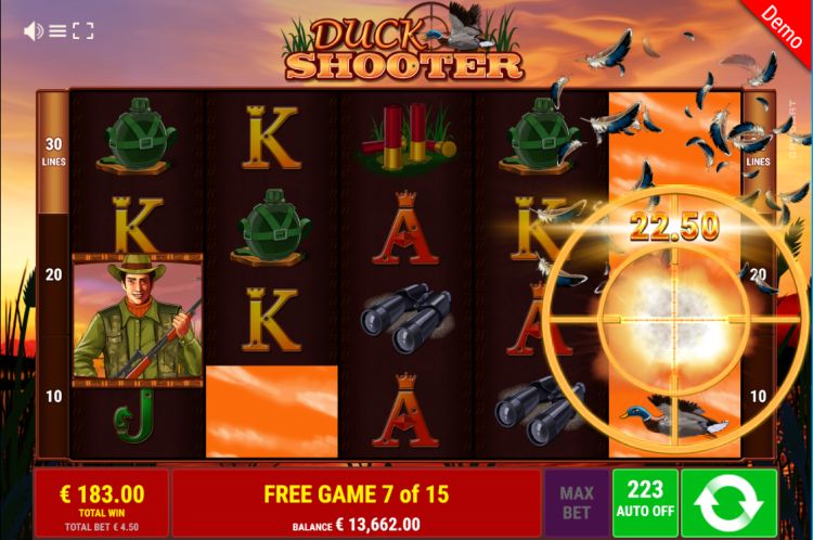 Duck Shooter slot Free Spins bonus