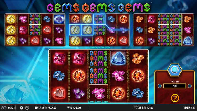 Gems Gems Gems slot review WMS