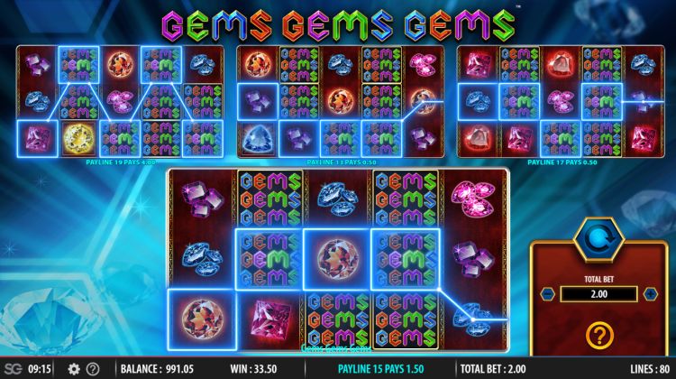 Gems Gems Gems online gokkast