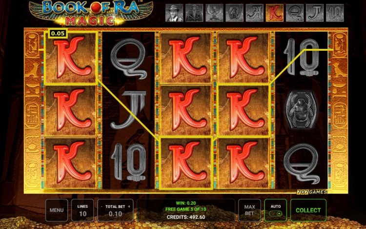 Book of Ra Magic slot Free Spins