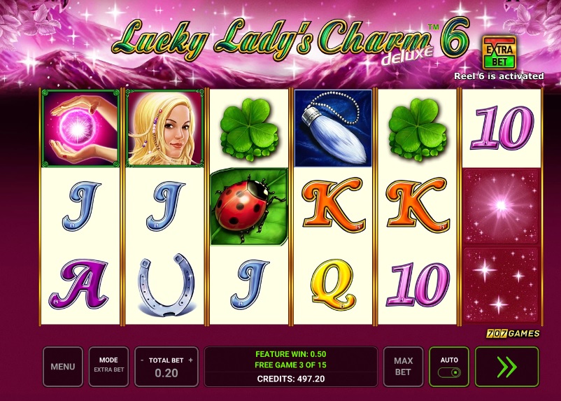 Novomatic - Lucky Lady's Charm 6 Deluxe