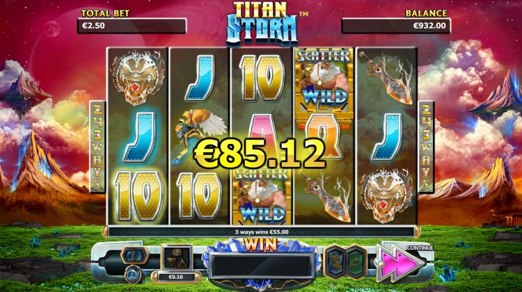 Titan Storm slot big win