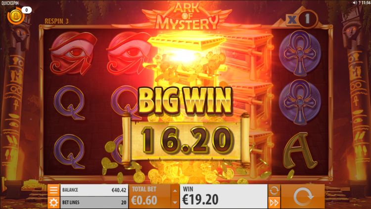 Ark of Mystery online slot big win