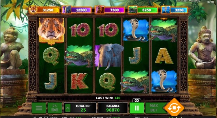 Stakelogic Big 5 Jungle Jackpot Gameplay