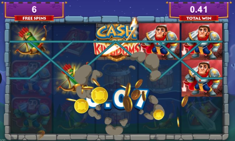 Cash of Kingdoms Slingshot Free Spins bonus