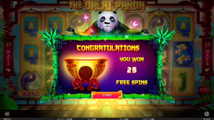 The Dalai Panda slot Free Spins