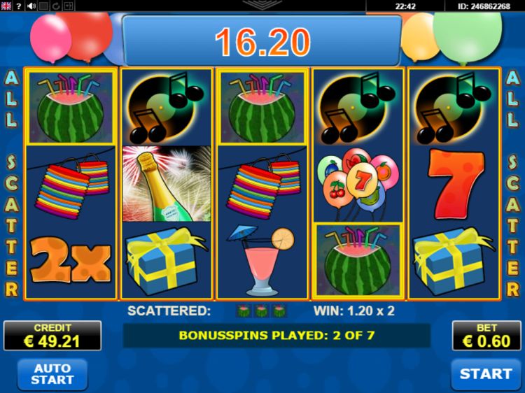 Party Time Free Spins