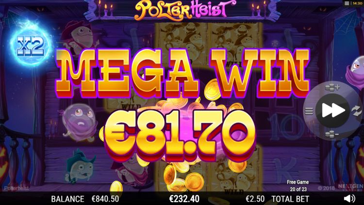 Polterheist NextGen slot Mega Win