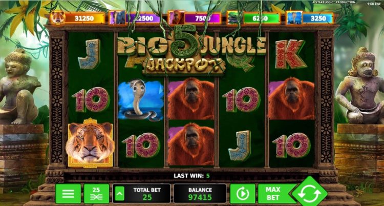 Stakelogic Big 5 Jungle Jackpot slot