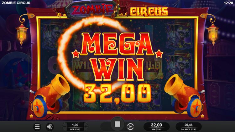 Zombie Circus gokkast mega win