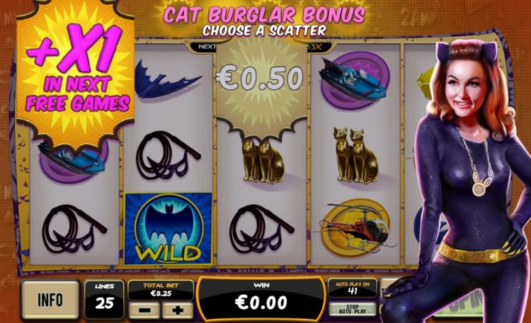 Batman and Catwoman Cash slot bonus