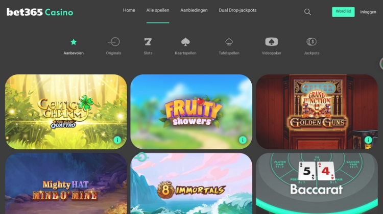 Bet365 Spelaanbod