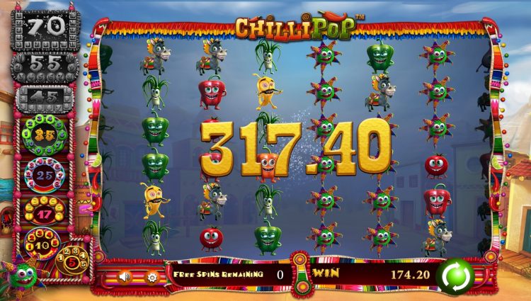 Chilli Pop online slot win