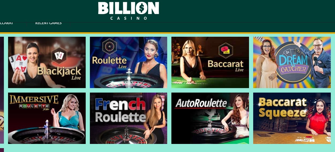 Billion Casino live casino