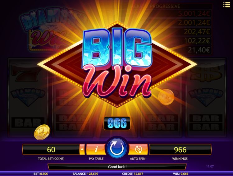 Diamond Wild gokkast big win