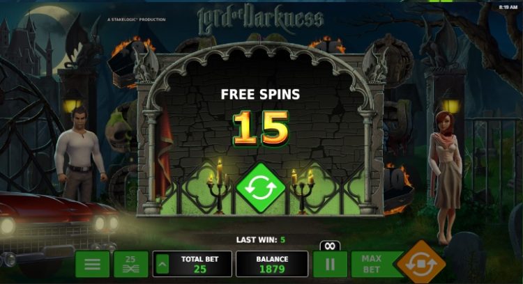 Lord of Darkness Stakelogic slot Free Spins