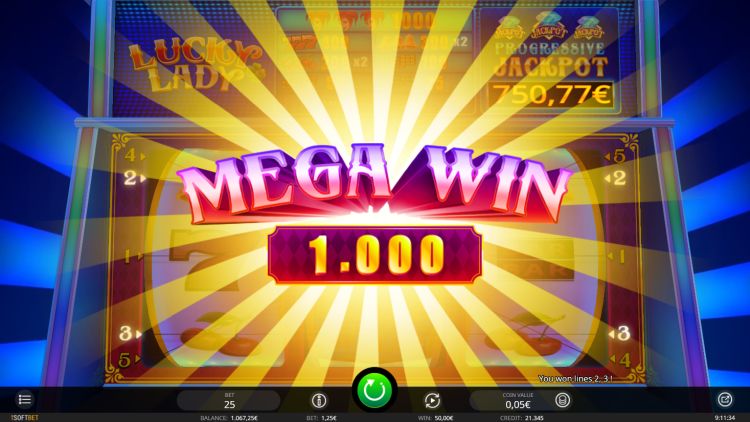 Lucky Lady slot mega win