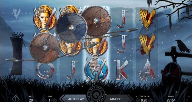 Vikings online slot feature
