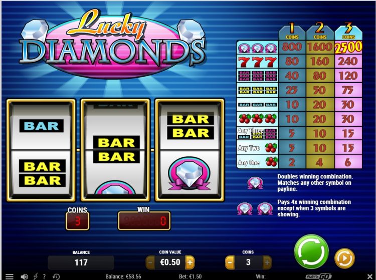 Lucky Diamonds online gokkast
