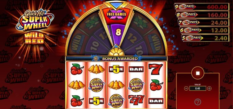 Quick Hit Super Wheel Wild Red online slot Bally