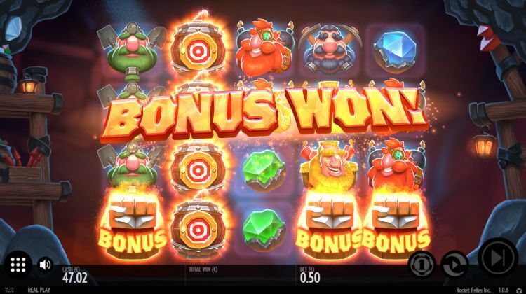 Rocket Fellas Inc online slot bonus