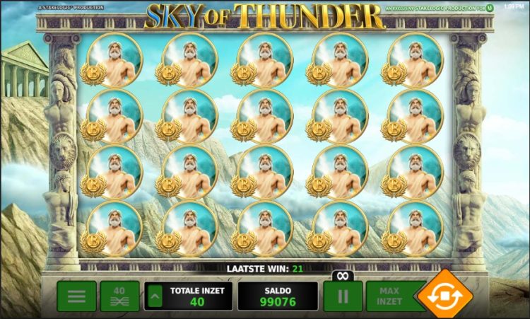 Stakelogic Sky of Thunder slot bonus