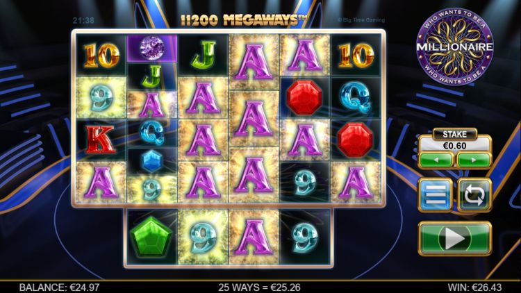 Who Wants To Be a Millionaire Megaways slot Big Time Gaming