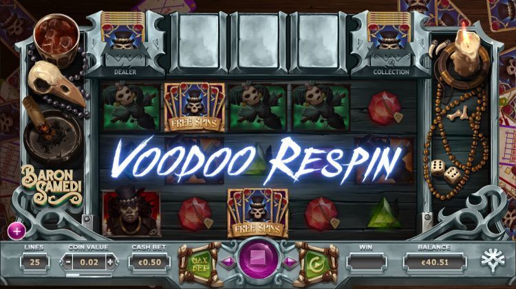 Baron Samedi online slot bonus