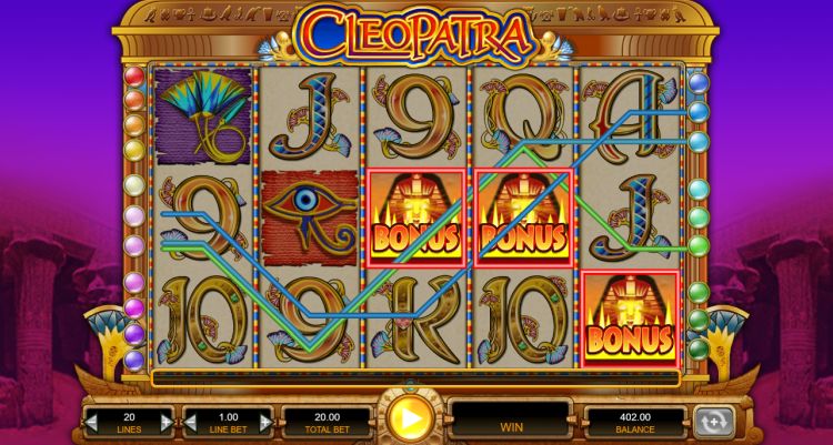 Cleopatra online gokkast win