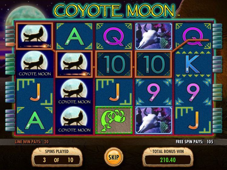 Coyote Moon slot Free Spins