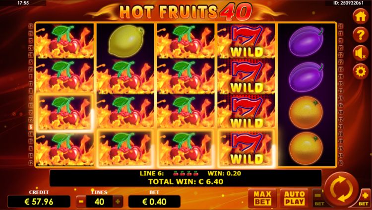 Hot Fruits 40 gokkast win