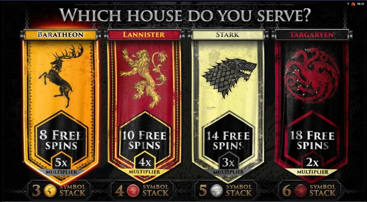 Game of Thrones 243 ways slot Free Spins