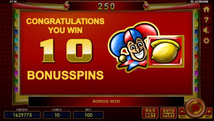 Golden Joker slot Free Spins bonus