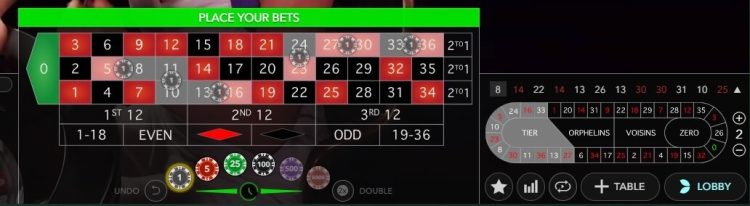 Immersive Roulette Tiers du Cylindre Inzet Burenspel