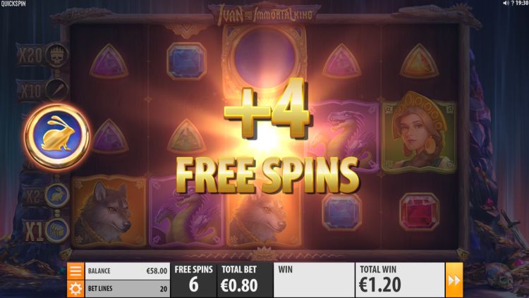 Ivan and the Immortal King Quickspin slot bonus