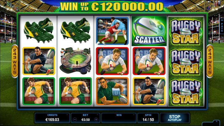 Rugby Star Gameplay Microgaming