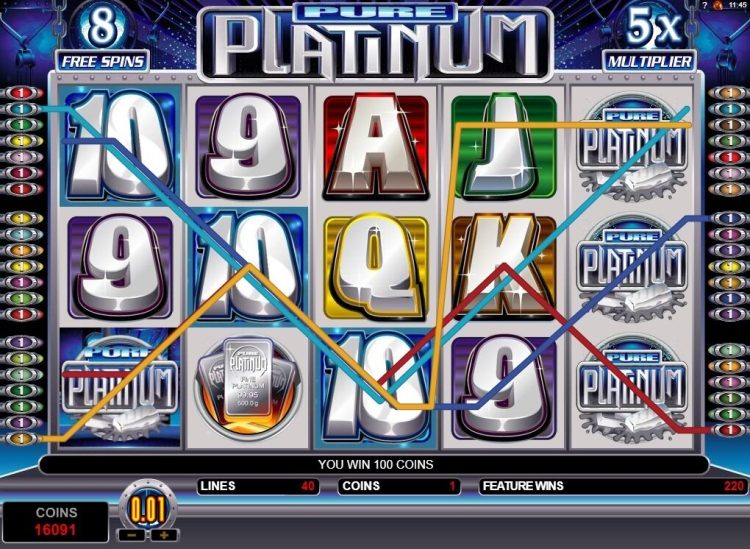 Pure Platinum online slot Microgaming
