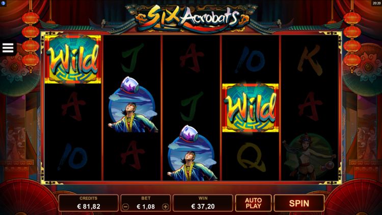 Six Acrobats online gokkast review