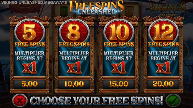 Vikings Unleashed Megaways slot Free Spins bonus