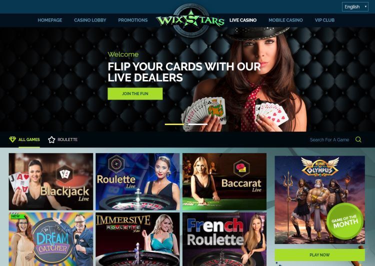 wixstars casino review live casino