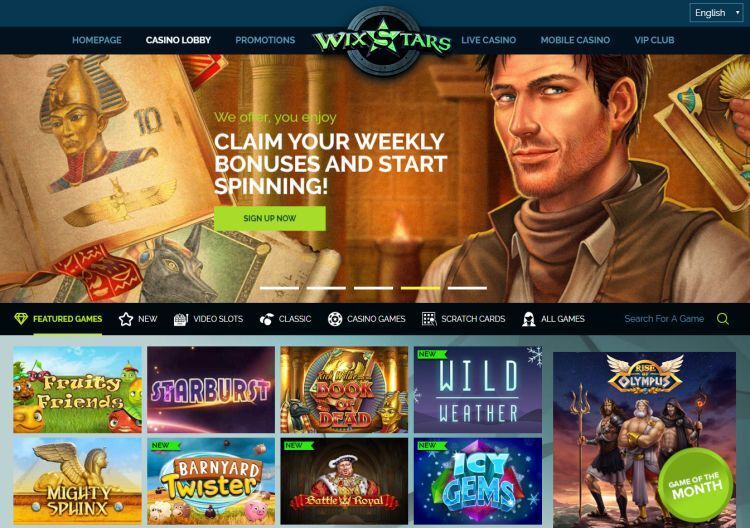 wixstars casino review spelaanbid